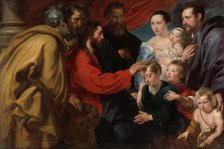 Christ Blessing the Children (Let the little children come to me), c1618-1620. Creator: Dyck, Sir Anthony van (1599-1641).