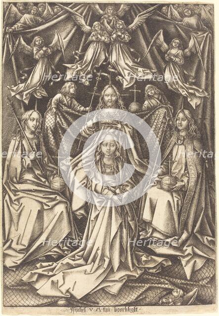 The Coronation of the Virgin, c. 1490/1500. Creator: Israhel van Meckenem.