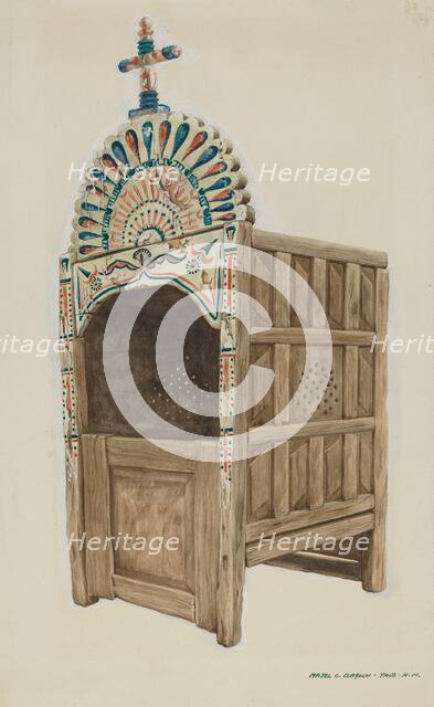 Confessional, 1935/1942. Creator: Majel G. Claflin.