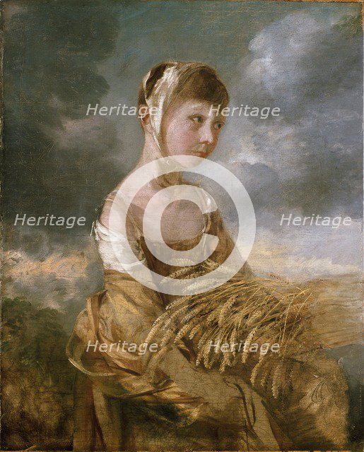 Margaret Gainsborough gleaning, late 1750s. Artist: Thomas Gainsborough.