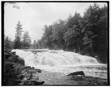 Buttermilk Falls, Raquette River, Adirondack Mountains, (1902?). Creator: William H. Jackson.