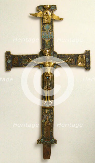 Crucifix, French, 13th century. Creator: Unknown.