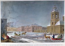 'The Arsenal and the Foundry, St Petersburg, Russia', 19th century. Artist: Unknown