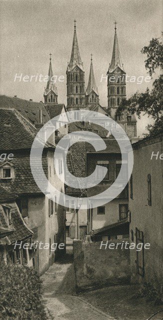 'Bamberg - The Devil's Ditch with the Cathedral Towers', 1931. Artist: Kurt Hielscher.