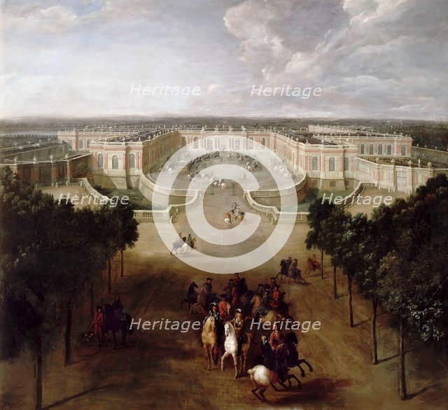 View of the Grand Trianon from the Avenue. Artist: Martin, Pierre-Denis II (1663-1742)