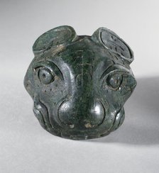 Fitting (Shi) in the Form of a Feline Head, between c.1100 and c.950 B.C.. Creator: Unknown.