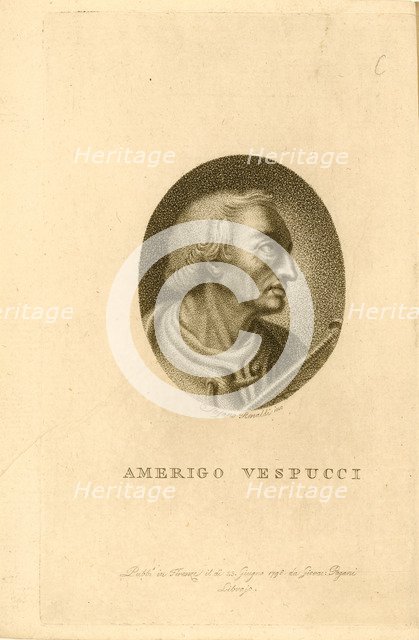 Portrait of Amerigo Vespucci, 1798. Creator: Anonymous.