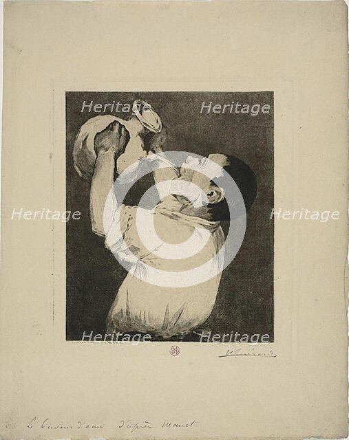 The Water Drinker, 1884. Creator: Henri-Charles Guerard.