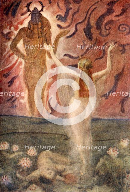 'Isis and Ra', 1915. Creator: Evelyn Paul.