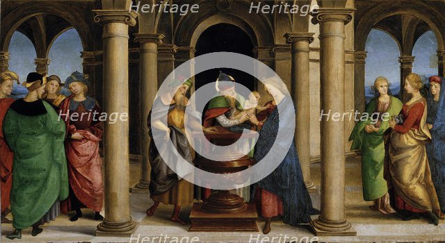 Presentation at the Temple (Predella Panel of the Oddi Altarpiece), 1503. Creator: Raphael (Raffaello Sanzio da Urbino) (1483-1520).