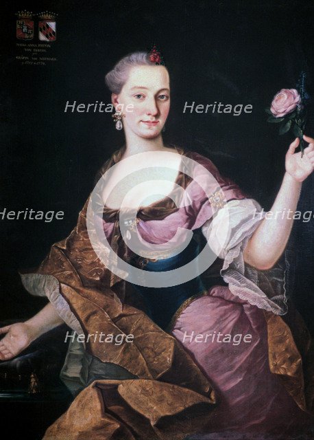 'Maria Anna Freyin Von Erberg', Ljubljana, c1741-1769. Artist: Fortunat Bergant
