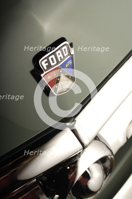 Ford Ranch wagon with kom pack trailer 1952. Artist: Simon Clay.