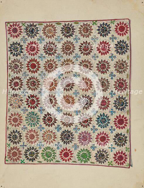Quilt, c. 1938. Creator: George Loughridge.
