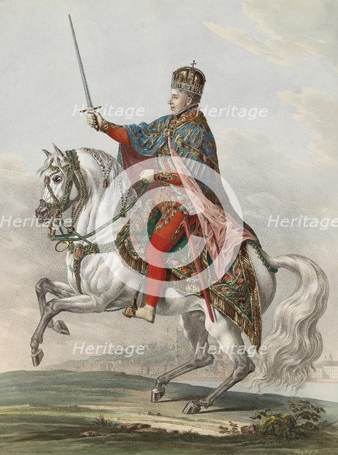 Emperor Ferdinand I of Austria as King of Hungary, 1830. Artist: Wolf, Franz (1795-1859)