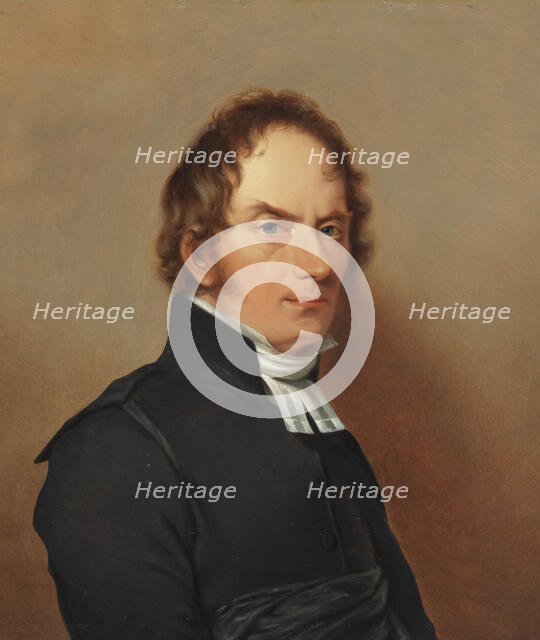 Theology professor Carl Georg Rogberg (1789-1834), early 19th century. Creator: Johan Adolf Seven.