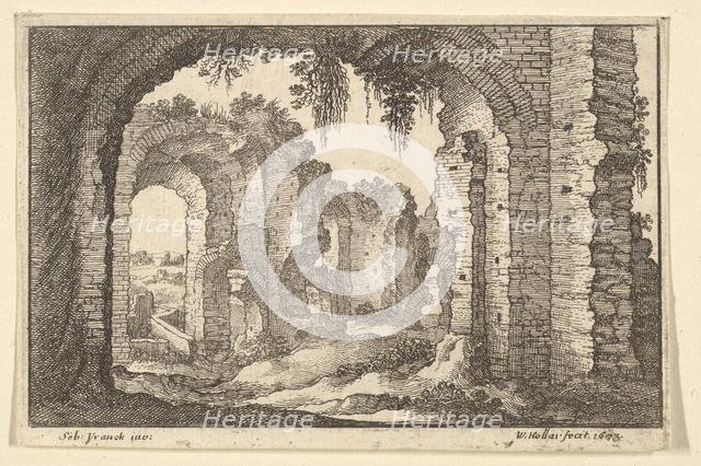Roman Ruins, 1673. Creator: Wenceslaus Hollar.