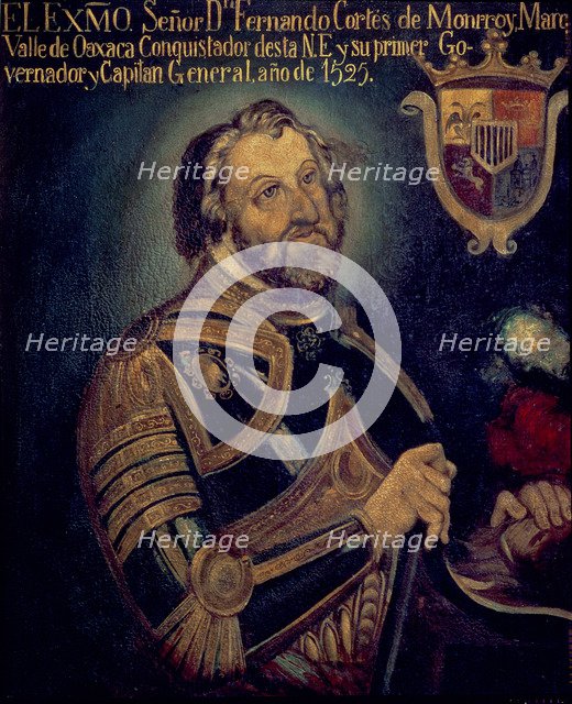 Hernán Cortés (1485-1547), Spanish conqueror.