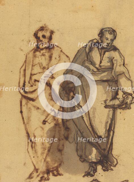 Two Draped Figures. Creator: Cherubino Alberti.