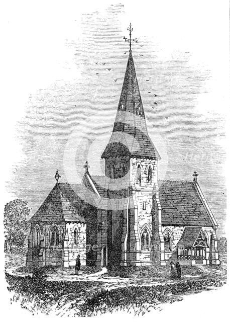 St. John's Church, Kingstone, Staffordshire, 1861. Creator: Unknown.