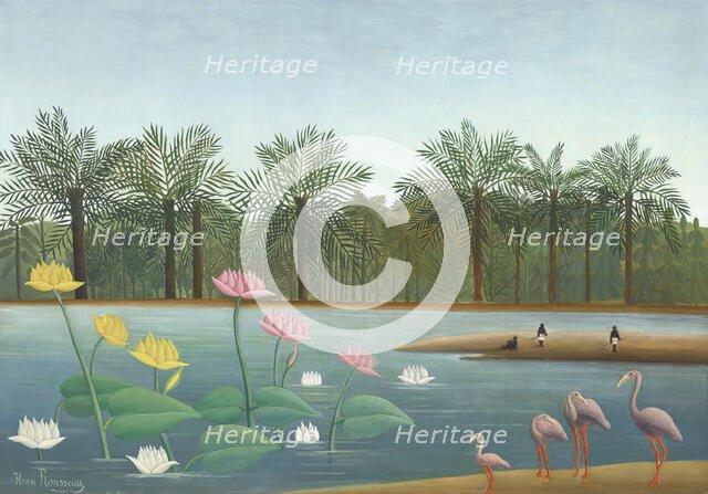 Les Flamants (The Flamingoes), 1907. Creator: Rousseau, Henri Julien Félix (1844-1910).