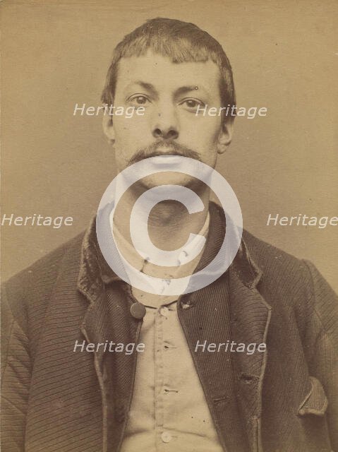 Cler. Henri. 31 ans, né à Paris XIe. ébéniste. Anarchiste. 14/3/94., 1894. Creator: Alphonse Bertillon.