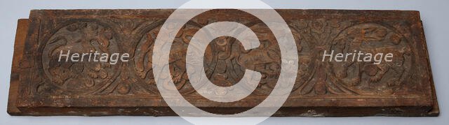 Architectural Fragment with Relief Carving, 5th-6th century. Creator: Unknown.