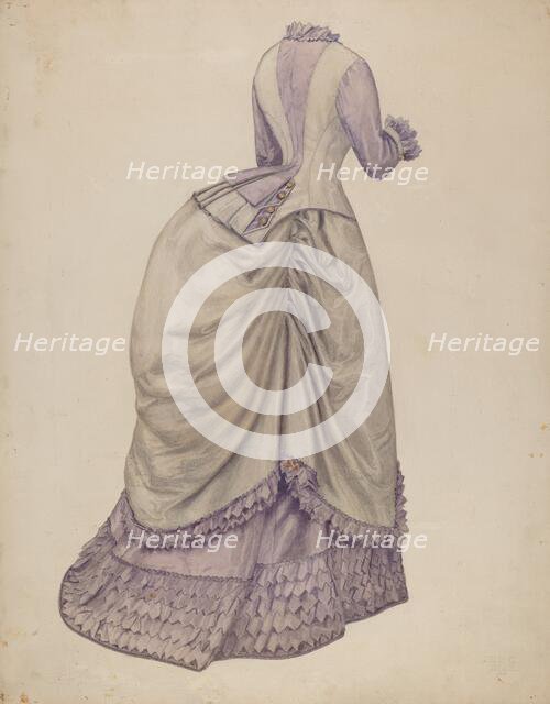 Dress, c. 1938. Creator: Julie C Brush.