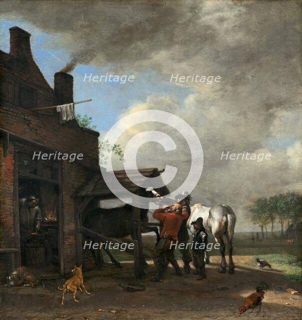 A Farrier's Shop, 1648. Creator: Paulus Potter.