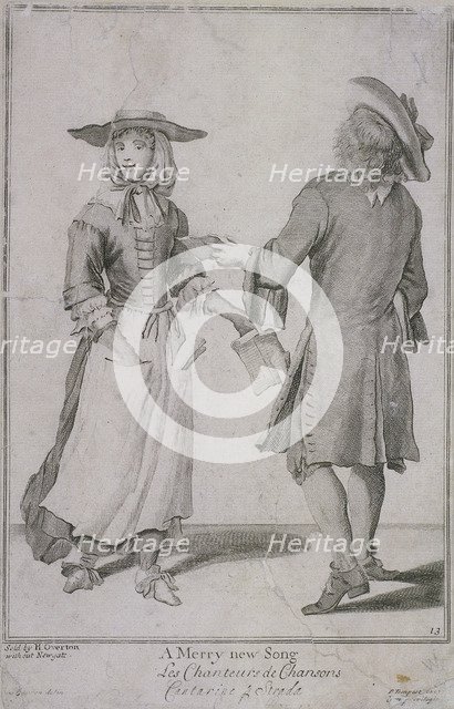 'A Merry new Song', Cries of London, (c1688?). Artist: Pierce Tempest