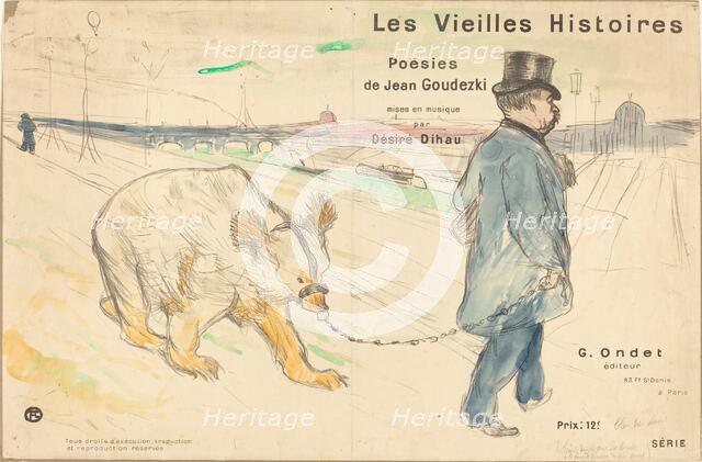 Les Vielles Histoires (cover/frontispiece), 1893. Creator: Henri de Toulouse-Lautrec.