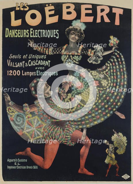 Les Loëbert, danseurs électriques, c1895-1900. Creator: Galice, Louis (1864-1935).
