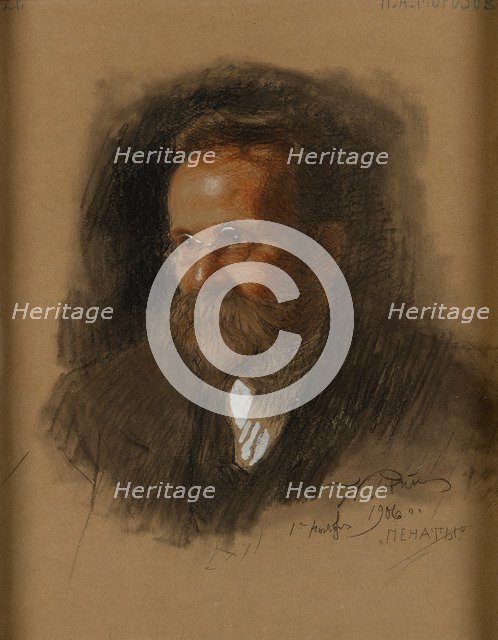 Portrait of Nikolai Alexandrovich Morozov (1854-1946).