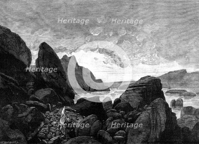 The Nile between the Cemetery of Assouan and the Island of Philae, 1883. Creator: Charles Barbant.