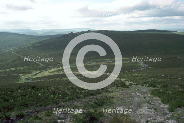 Hut Circles on Dartmoor.