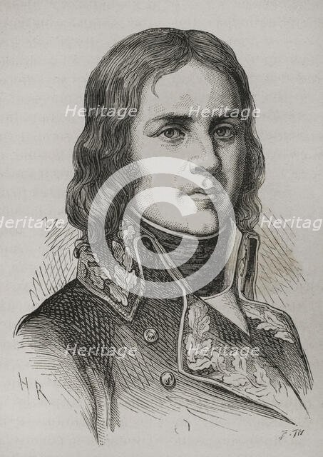 Jean-Etienne Championnet, (1762-1800), French military officer and politician, 1879.  Creator: Unknown.