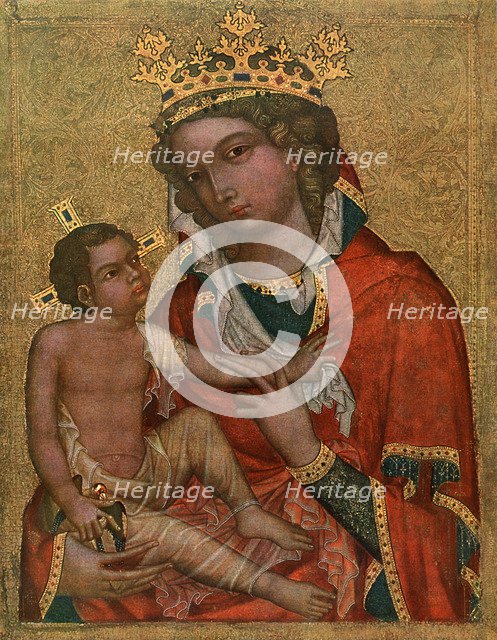 'Madonna of Veveri', c1350 (1955).Artist: Master of the Vyssi Brod Altar