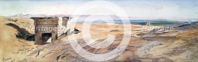 'Dendera', 1867. Artist: Edward Lear