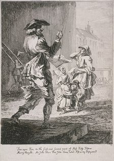 Street entertainers, Cries of London, 1760. Artist: Paul Sandby