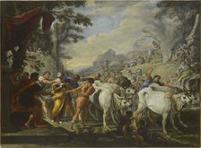 The Martyrdom of Saint Lucia, um 1640-1650. Creator: Gargiulo, Domenico (1609-1675).