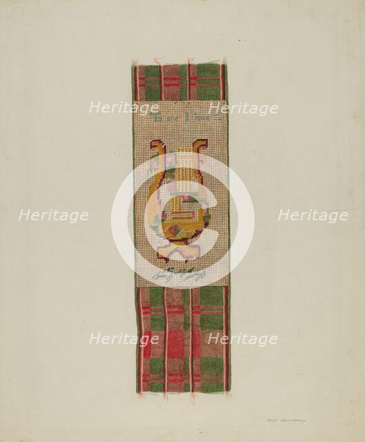 Bookmark, c. 1938. Creator: Fred Hassebrock.