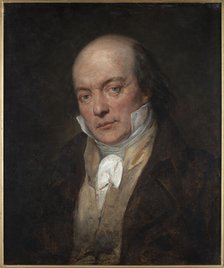 Portrait of Pierre-Jean de Béranger (1780-1857), 1828. Creator: Scheffer, Ary (1795-1858).