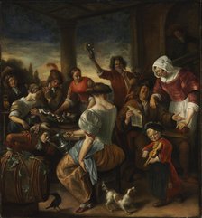 Merry Company in a Pergola , c1675. Creator: Steen, Jan Havicksz (1626-1679).