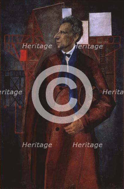 Portrait of the stage producer Vsevolod Meyerhold (1874-1940), 1925. Artist: Williams, Pyotr Vladimirovich (1902-1947)