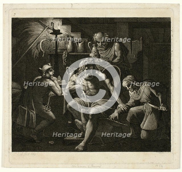 Jupiter Visits with Philemon and Bacchus, 1809. Creator: Carl Russ.