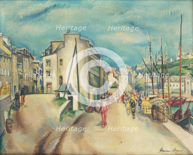 Port in Audierne, c1935. Creator: Armín Stern.