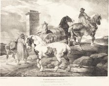 Horses Going to a Fair, 1821. Creator: Theodore Gericault.