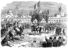 Reception of the Emperor of France on the quay at Algiers, 1865. Artist: Unknown