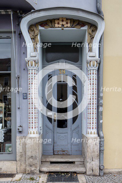 Jugenstil House, Graben 39, Weimar, Germany, (1904), 2018. Artist: Alan John Ainsworth.