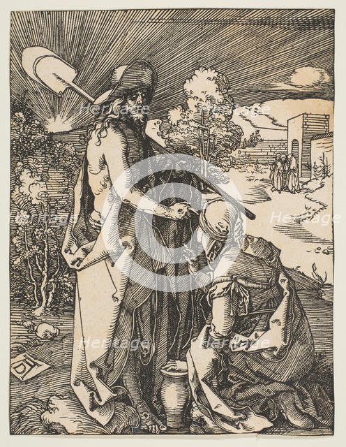 Christ Appearing to Mary Magdalen, from The Small Passion, ca. 1510. Creator: Albrecht Durer.