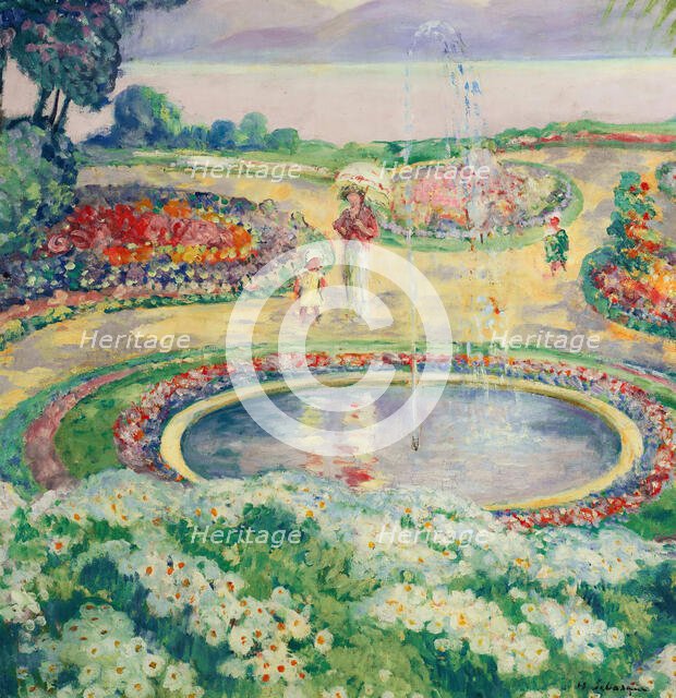 The Flower Garden. Creator: Lebasque, Henri (1865-1937).